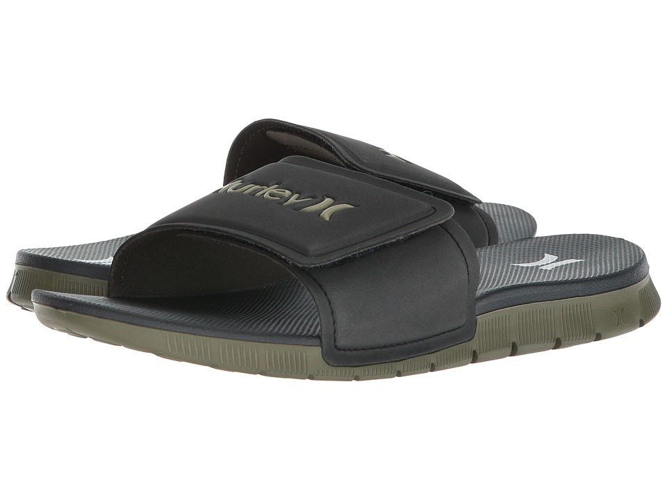 Hurley Fusion 2.0 Slide (black/white/olive)